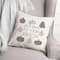 Gray & White Welcome Checkered Pumpkins Throw Pillow